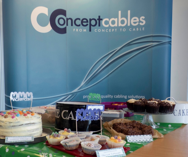 Cakes for Macmillan’s Coffee Morning Fundraiser at Concept Cables
